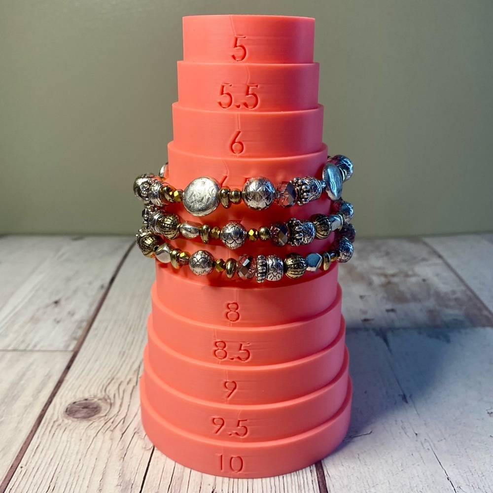 Ruby Road Mixed Metal 3-Strand Stretch Bracelet – Approx. 7.5” - Picture 5 of 5